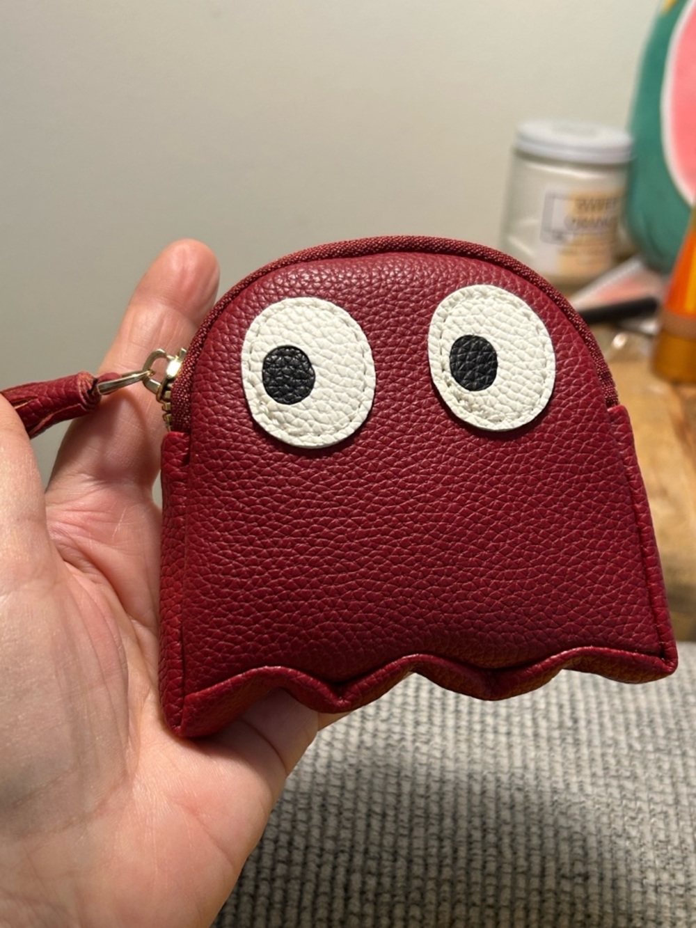 Pac-Man coin holder ID case NEW retro video ghost - Picture 8 of 8